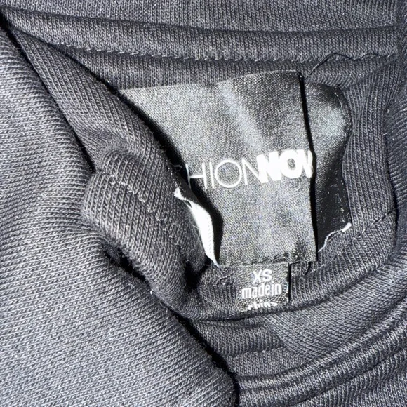 Fashion Nova Black xs & Gray s Cropped Jacket - Picture 4 of 4